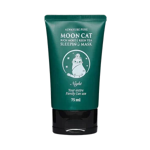 Gesichtsmaske: Moon Cat Real Moist Green Tea Sleeping Mask (75 ml)