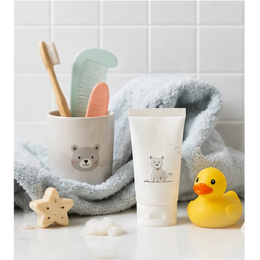 Kindgerechte Pflegeroutine als Symbol für I'm not a Baby